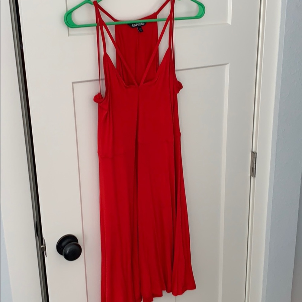 Red summer dress